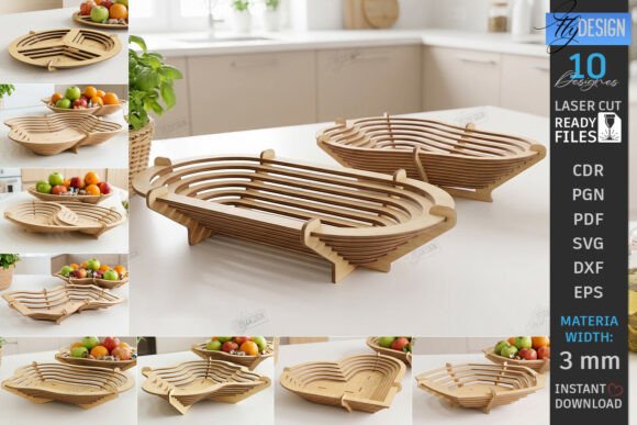 Download Layered Contour Bowl Laser Cut Bundle - Bowl Collection