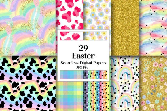 Download Easter Seamless Pattern Digital Paper - Premium Resources