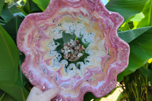Download Learn to Create a Resin Bowl with Soft Pinks and Sparkle - Bowl Collection