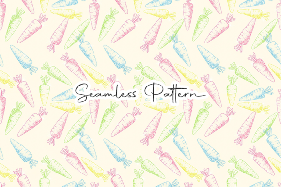 Download Pastel Carrot Easter Seamless Pattern - Premium Resources