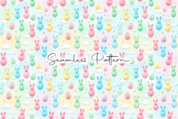 Download Cute Bunny Easter Seamless Pattern - Premium Bundle