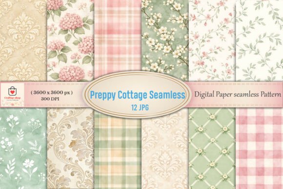 Download Cottagecore Floral Digital Paper Bundle - Premium Resources