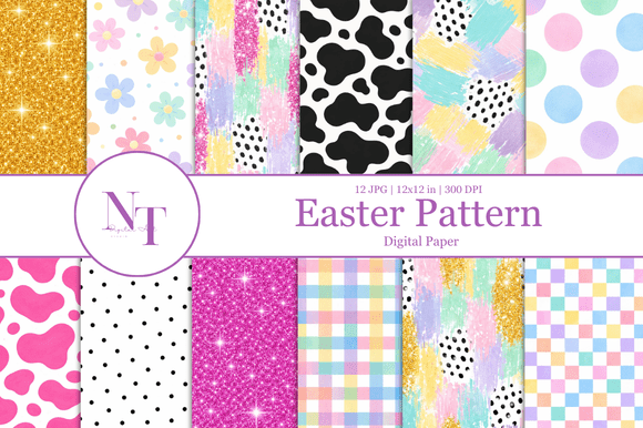 Download Easter Seamless Pattern Digital Paper - Easter seamless pattern Collection